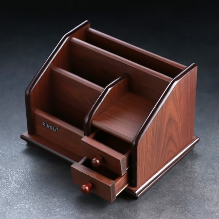 Organizer 4 sections, 2 drawers, a series of walnuts with a skeleton cante, mix 14*19-9