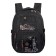 Youth backpack 40 x 28 x 14 cm, ergonomic back, Monkking, W201 Black