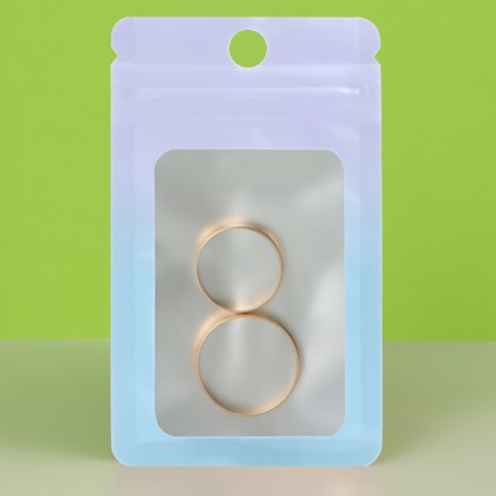 SIP-Lock package with a window, with Euroslot, gradient, 7 x 10 cm