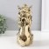 Souvenir ceramics "Leo in the crown" Gold 17x12x26 cm
