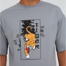 Футболка мужская KAFTAN "Tiger", серый, р. 46