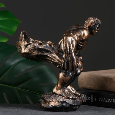 Standing for a bottle "Strong" bronze, 19x18x21.5cm-2