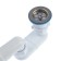 Siphon for shower pallet "Ani Plast" E015, 1 1/2, flat, with a corrugated triber 40 x 50 mm