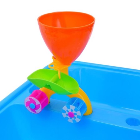 A gaming table with a sand set, 2 in 1, 18 items, height 35.5 cm-3