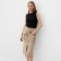 Women's skirt with Minaku: Safari Beige Color, Rr. 46
