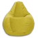 Mear-bag “Pear” Positive Lovely, size l, diameter 80 cm, height 100 cm, velor, lemon color