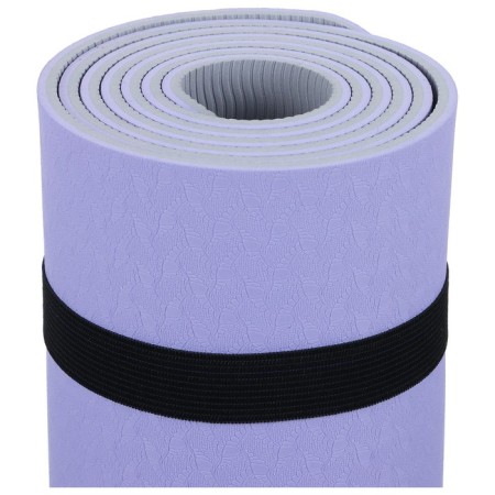Fitness and yoga mat, 183x61x0.6 cm, gray/purple color-14