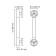 Bath handrail with an anti -slip surface Ken M, chrome