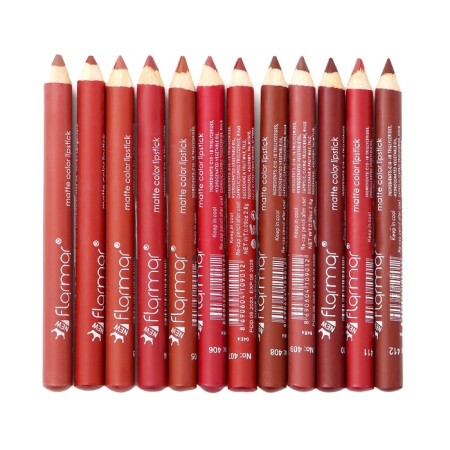 A set of nude lip pencils, 12 colors, matte-1