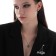 Ring earrings “crosses” mini, d = 1.3 cm, silver color