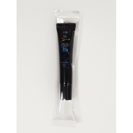 Nail design gel, voluminous, 10 ml, LED/UV, transparent-3