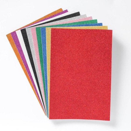Set for creativity "Decor Penca with sparkles", self -adhesive, 10 sheets, 10 colors