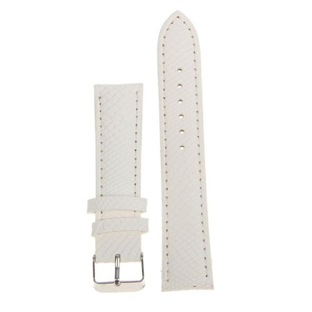 Solomon watch strap, 20 mm, eco-leather, L-19 cm, white-1