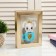 Interior plastic porery "Bunny in a crown with a circle" 17x12x3.8 cm