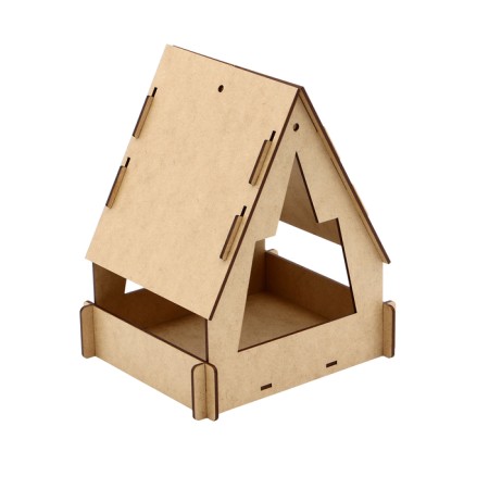 Kopmushka for birds, 22 × 17 × 17 cm, disassembled, "yurt", Greengo-14