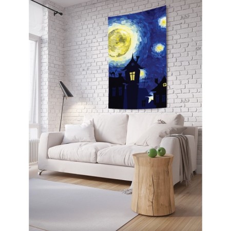Decorative panel with photo printing "Night Tale", vertical, size 150x200 cm