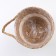 Kashpo wicker "Tanzania" with a pen, 25.5x25.5x23 cm, natural, white