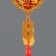 Plastic suspension, textile "Dragon and Phoenix" 8 coins 1.8x7x37 cm