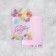 Postcard "Happy Birthday", balls, glitter, 18 × 12 cm