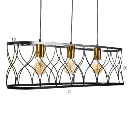 Lamp 2625/3 E27 40W Black 70x20-120 cm Bayerluux-7