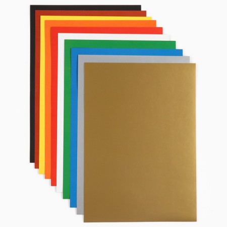 Set "Minnie Mouse" A4: 10 liters of color unilateral cardboard + 16l color bilateral paper-1