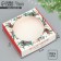 Box for Makarun with low sides "Wreath", 11x 11x 3 cm, New Year