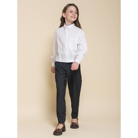 Blouse for girls, height 122 cm, white color-10