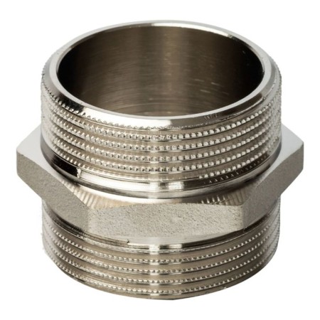 NIPPEL STUT SFT-0004-114114, 1 1/4 ", external/external thread, nickelled brass-1