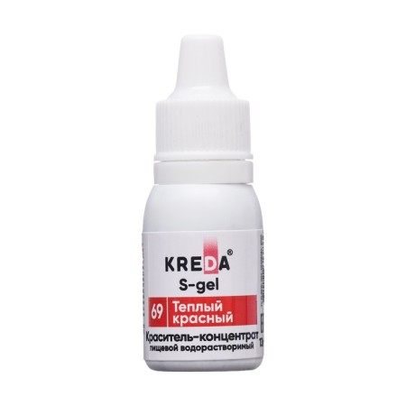 S-GEL food dye, universal "warm red", 10 ml