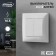 Luazon Lighting "Antei" switch, 10 A, 2 keys, hidden, white