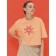 Top female, size 48, orange color
