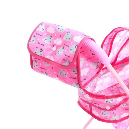 Stroller for dolls with a “cloud” bag is a universal, metal frame-6