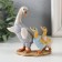 Polystone souvenir "Goose with gosos in swimming costumes" 11x6x11.5 cm