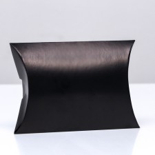 Folding box, pillow, black 15 x 11 x 3 cm,