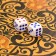 Wooden backgammon large, with “sea” checkers, 55 x 55 cm