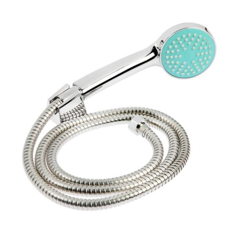 Accoona A7167M bath mixer, with shower set, silumin, turquoise color-5
