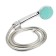 Accoona A7167M bath mixer, with shower set, silumin, turquoise color