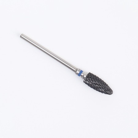 Ceramic milling cutter for “corn manicure”, average cut, 6 × 15 mm, in a plastic case, black color is black-3