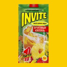 Soluble drink Invite Fruit cocktail, 5 g