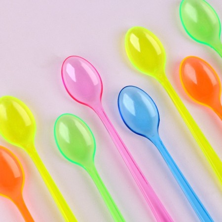 Tablespoons are plastic, in the set 12 pcs., Mix colors-1