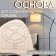 The basis for weaving the floor lamp "Circle", metal, d = 30/40 cm, white color