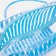 Cosmetic bag with lightning, blue color