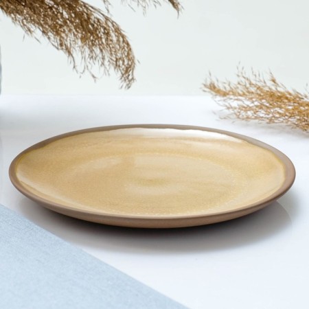 Plate "Flat" cream, 22 cm