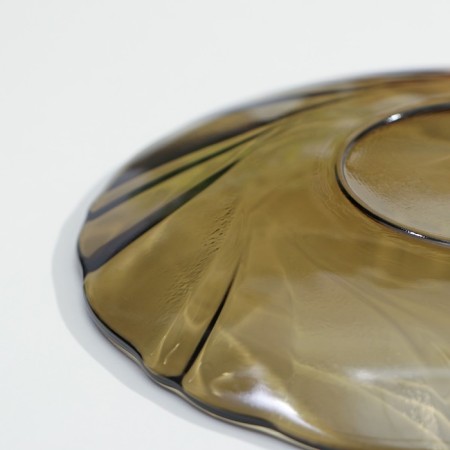 Alta Marea saucer, d = 16 cm, glass, haze-3