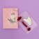 Facial massage set “Temptation”, 2 subjects: gua, bilateral rolller, pink/white color