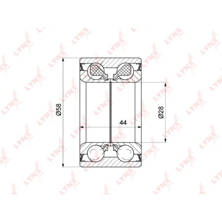 Lynxauto WB1403 Hubby bearing | back right/lion |-1