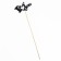 Topper "I love you" black 10.1x5.3 cm