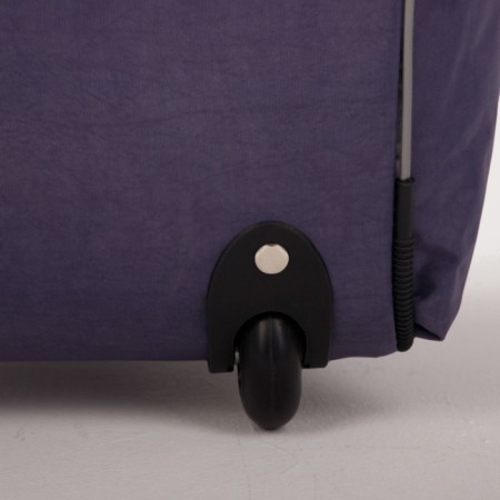 Road bag on wheels, a lightning department, with an increase, 2 outer pockets, a long belt, the color is gray-4