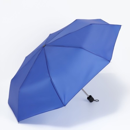 Mechanical umbrella "plain", 3 additions, 8 spokes, r = 48 cm, blue color-4