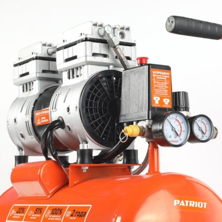 Compressor Piston Boil Patriot Wo24-160, 1100 W, 8 bar, 54 dB, 160 l/min, 24 liters-3
